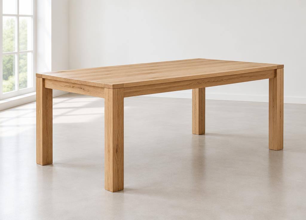 Illustratief beeld van Eiken eettafel · 1 exemplaar